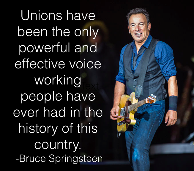 Bruce Springsteen über die Bedeutung der Gewerkschaften in den USA