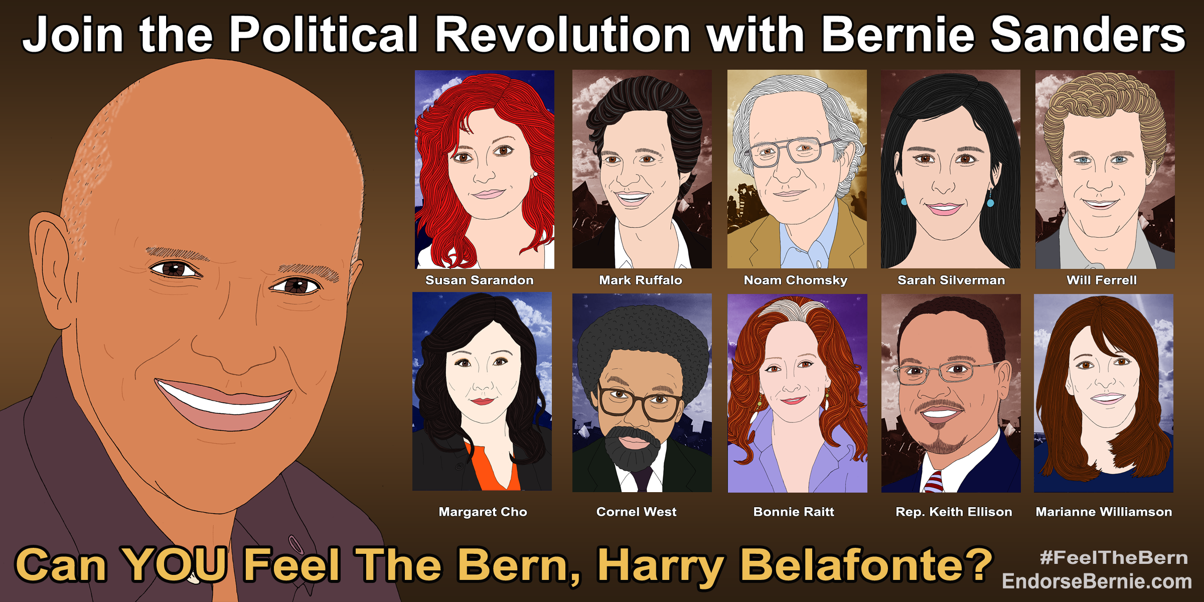 Harry Belafonte for Bernie Sanders