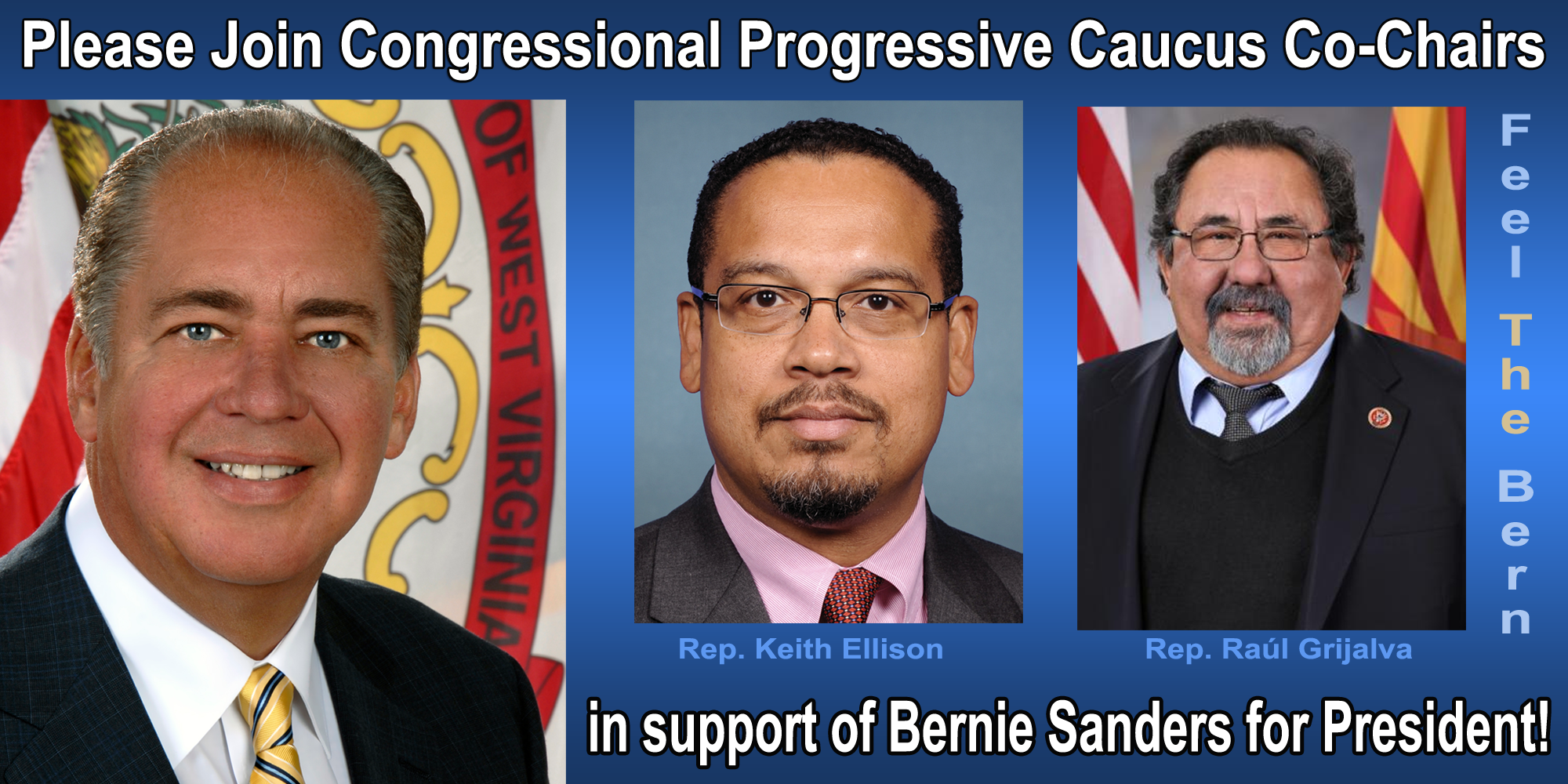 Dear Governor Kate Brown, Please join Congressional Progressive Caucus Co-Chairs in Support of Bernie Sanders for President