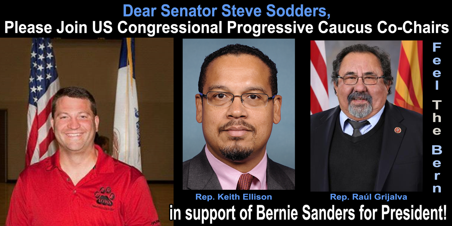Iowa Senator Steve Sodders for Bernie Sanders for President 2016